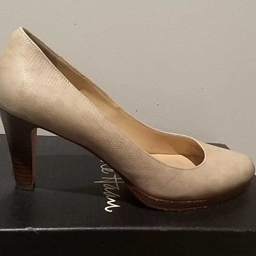 Cole Haan lizard print pumps, 7 (used condition)